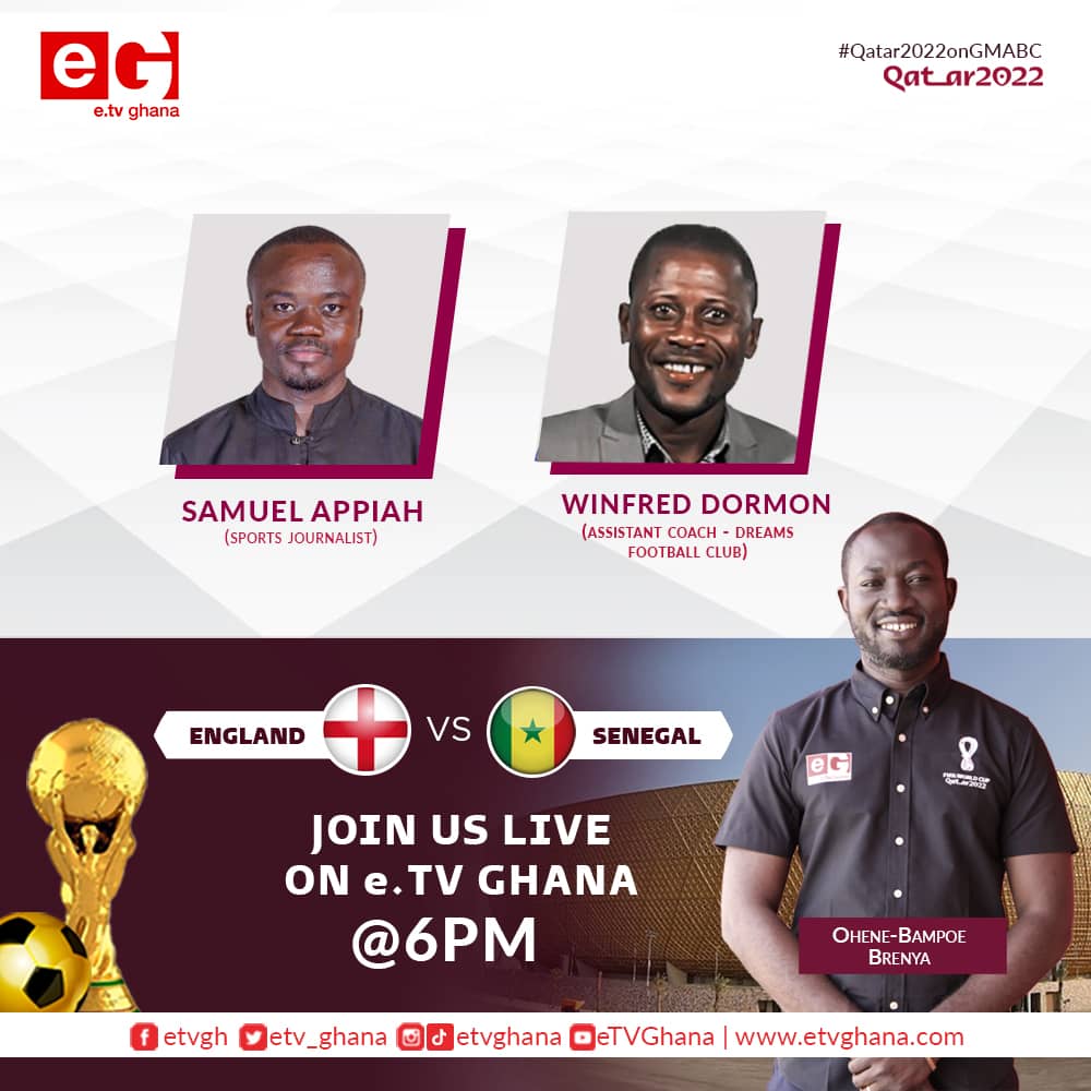 Qatar2022onGMABC Matchday Preview Round of 16 England vs Senegal